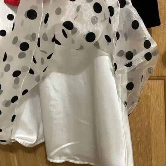 Emily West Girls 10.5 Formal Polka Dot Dress, Layered Skirt, Matching Jacket - Picture 6 of 8